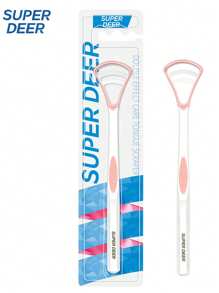Fawnmum Fawnmum Tongue Scraper, Flexibility Tongue Scrubber For Bad Breath,For Oral Care & Hygiene, Pink