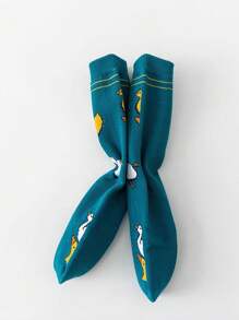 3 双女式彩色条纹问号和字母图案可爱、时尚、柔软、舒适的中筒袜，适合夏季日常穿着