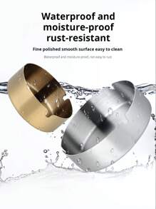 Set da 6 posacenere personalizzati in acciaio inox, incisi su misura per regali aziendali, ed eventi - con il nome della tua azienda, perfetti per matrimoni, feste al bar, caffetterie