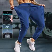 Men's Sweatpants Lightweight Active Pants Quick Dry For Running ,Jogging ,Yoga,Golf With Zipper Pockets - 藍色 - 查看 4