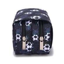 Pencil Case For Boys And Girls, Double-Sided Pattern Pencil Case, Large Storage Wallet Card Case,Compartment Pencil Case For School Students , Back To School Gifts
