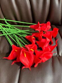 38 stuks/16 stuks/8 stuks/1 stuk Rode Calla Lelie Bruidsboeket Latex Real Touch Kunstbloemen Huisdecoratie, Kamerdecoratie, Muurdecoratie, Badkamerdecoratie, Slaapkamerdecoratie, Bureauaccessoires, Bruiloftsartikelen, Woonkamerdecoratie, Kantoordecoratie, Keukendecoratie Cadeaus Verjaardag Afstuderen, Tuindecoratie, Buitenplanten, Tuinieren, Kunstbloemen