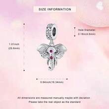Wysokiej jakości modna posrebrzana zawieszka z serii Animal Sacred Elephant Charm, nowy bestseller do biżuterii DIY Bransoletka/Naszyjnik Wisiorek, Prezent dla rodziny i przyjaciół, Prezent świąteczny