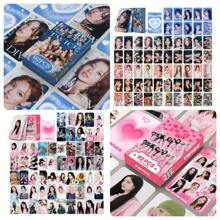 Sanrio Cartão fotográfico oficial do 14º álbum, cartão LOMO, nova caixa holográfica KPOP Nayeon, coleção de cartões fotográficos do álbum DIVE, cartão LOMO, cartões fotográficos de fãs, cartões comemorativos, marcadores de página - 92 peças (60 cartões + 32 adesivos)