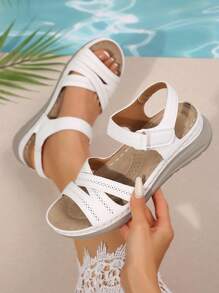 Women Platforms & Wedge Sandals - White - View 4