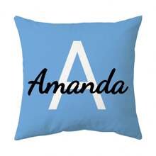 1pc Custom Personalized Throw Cushion Cover, Zippered Polyester Pillowcase, Machine Washable, Decorative Print For Various Room Types, Ideal Gift For Birthdays, Christmas, Valentine's - Office & Home Sofa Accent