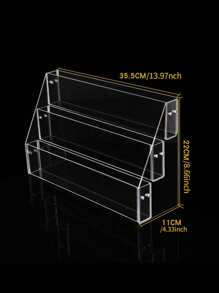 1 件透明亚克力桌面手机壳收纳盒，多层亚克力桌面手机壳展示架