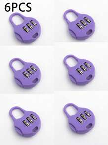 Tsa Certified Black Zinc Alloy Mini Travel Backpack Lock, Vacation Style Metal Password Combination Padlock, No Printing, No Power Required,Digit Mini Round Combination Lock, Padlock, Anti-Theft, Luggage Lock, Student, Dormitory, School Bag, Cabinet, Drawer Lock,For Luggage, Pencil Case, Backpack, Cartoon Waterproof Padlock For Outdoor Travel, Student Dormitory, Cabinet, Drawer,Electric Bike, Bicycle Basket Lock, Helmet Lock, Cabinet, Luggage, Travel Accessories - Multicolor - View 13