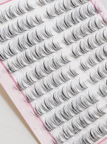 120pcs Lash Clusters DIY Eyelash Extensions Cluster Lashes Wispy Individual False Eyelashes C D Curling 8-12mm Thick Fluffy Eye Lash Clusters Lash Clusters,Eye Lash Clusters,Individual Eyelashes,Lashes,Fake Lashes - C - View 5