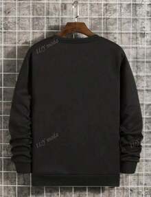 Sudadera Casual De Poliéster De Punto Par A Jóvenes - Cuello Redondo De Manga Larga Con Estampado De Insomnio Para Otoño/Invierno, Cómodo Jersey De Ajuste Regular Para Adolescentes Y Mayores - Sudadera Deportiva De Vintage