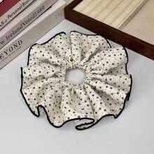 1 件加大码碎花设计发圈，优雅百搭韩式发饰