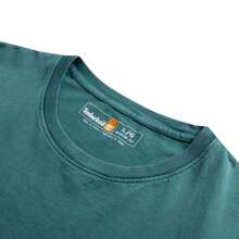 Timberland Men Casual Sports Activewear Fitness Training Cycling Round Neck T-Shirt, Style A2PW3CL6