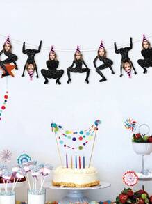 Customized Banner Flag, Birthday Party Decoration, Birthday Twerking Face Banner, Customized Birthday Photo Banner, Personalized Birthday Banner (Any Age) - Multicolor - View 4