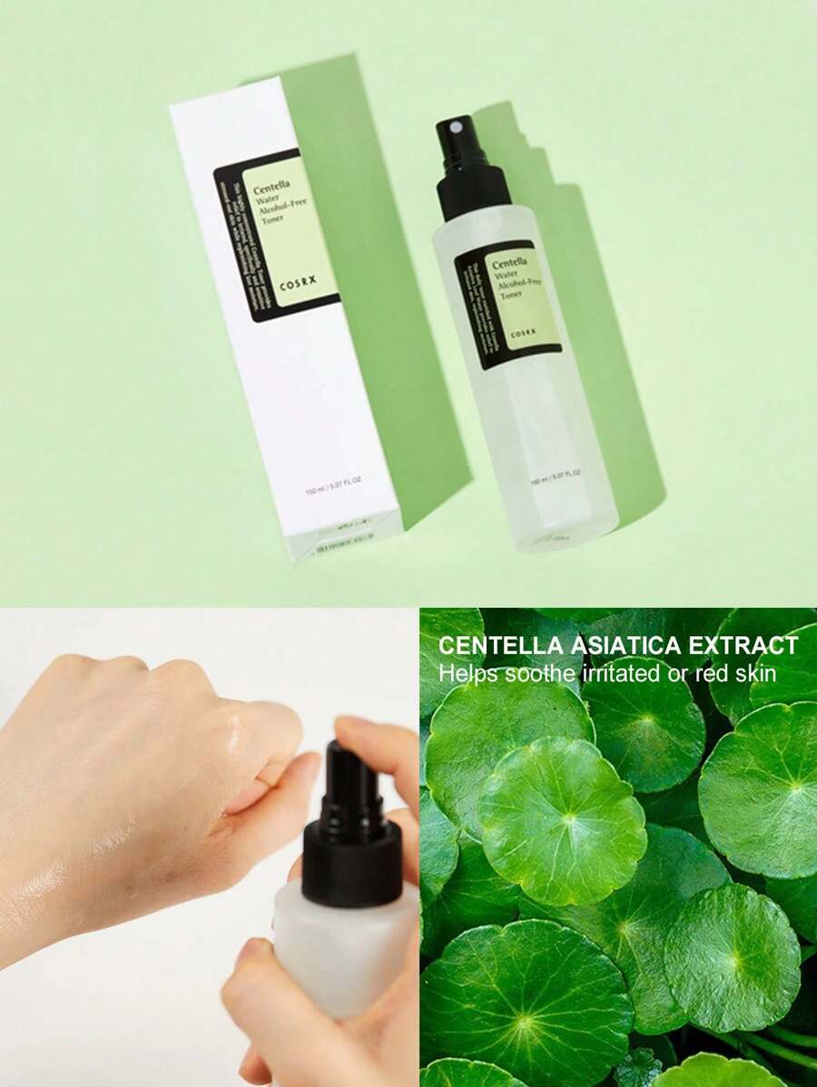 COSRX Non-Alcoholic Cica Toner, Liquid Ounce Spray Type Korean Toner, Containing Centella Asiatica, Moisturizing And Soothing Red And Swollen Korean Skin Care, Not Tested On Animals, No Preservatives 150ml - Cactus Alcohol-free Toner - View 1