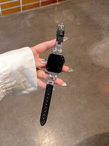 全新蝴蝶结皮革表带 兼容 38/40/41/42/44/45/46/49mm I 表带 I 表带 I 表带 Ultra/Se10/9/8/7/6/5/4/3/2/1