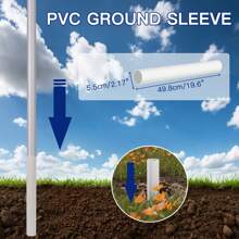 Display4top 20FT Sectional Flagpole Kit With One UK Flag, Heavy Duty Adjustable Aluminium Outdoor Flag Pole For Residential, Garden And Commercial Use - Silver - View 5