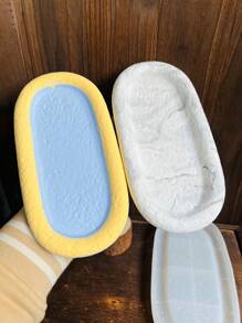 1pc Silicone Gypsum Storage Tray Molds DIY Oval Coasters Concrete Cement Mould Jewelry Display Storage Dish Home Decoration