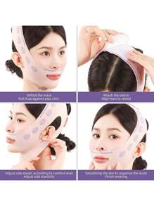 شريط قابل للتنفس للوجه مقنع بتشكيل خط الفك والخدين، معالجة طيات الوجه