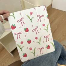 Cute Colored Wavy Daisies With Pen Slots Flower Tablet Case Compatible With IPad Air 2024 Pro 11 Inch IPad Air 5 4 10.9 10th 5 6 7 8 10.2 9.7 Inch Air3 10.5 With Pen Slots Mini 6 5 4 Cover Support Ipad Cover Sleep Wake Function