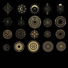 40 件/套极光之夜系列复古激光装饰贴纸、剪贴簿和规划材料 - 彩色 - 查看 11