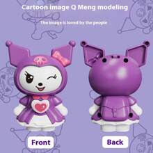 Sanrio 1 pezzo Portachiavi Kuromi Sanrio, giocattolo creativo antistress con espressione del viso che cambia, ciondolo bambola Kuromi multiesepressiva, adatto per decorare chiavi, borse e altri articoli