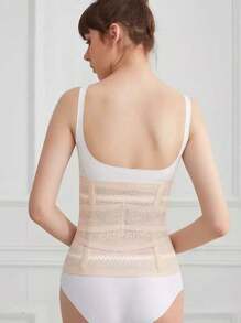 4pcs Women's Breathable Waist Trimmer Belt Slimming Waist Shaper - Apricot - View 2