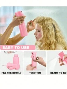 1Pc Continuous Spray Bottle For Hair (200ml) Empty Ultra Fine Plastic Water Mist Sprayer – Ultra Fine Continuous Water Mister Spray Bottle For Plants, Home Cleaning, Barber Use, Hairstyling, Skin Care & More