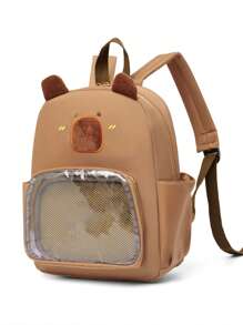 Mignon sac à dos transparent de type dessin animé de sanglier d'eau, nouveau sac à dos imperméable ultra-léger convenant aux étudiants pour aller à l'école, sac d'école adorable