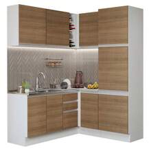 MADESA Baker's Racks - White and Brown - View 2
