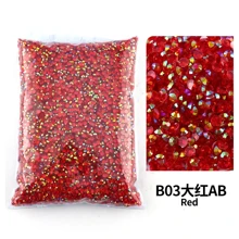 Flat Back Transparent Resin Crystal Rhinestones 2mm 3mm 4mm 5mm 6mm Non-Hotfix Jelly Rhinestones For DIY Crafts, Glass Cup And Shoes Decoration - Multicolor - View 12