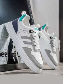 2025 Spring New Arrival Minimalist White Casual Canvas Sneakers, Fresh Academy Style Sporty Niche Versatile Trainers
