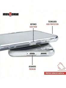 INSTACASE Funda Compatible con Nothing  Patrón Arboles Protector para Nothing  Navidad, Case para Nothing  Patrón Arboles , Carcasa para Nothing  Para Mujer, a Prueba De Golpes TPU. - Transparente - Ver 3