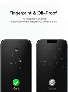 全覆盖屏幕保护膜，兼容 9H 系列，兼容 17/17 Pro/17 Pro Max/17 Air/16 Pro Max/16/16 Pro/16 Plus/15/14/13/12/11，钢化玻璃膜保护壳，高清透明，3 片装 - 無色 - 查看 4