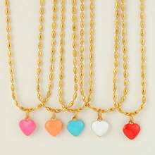 A Fashionable And Personalized Collarbone Necklace Bohemian Retro Heart-Shaped Pendant Necklace Women's Fashion Jewelry - Love - View 12