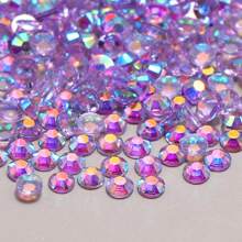 1000/500 bucăți 2mm/3mm/4mm/5mm Cristal de jeleu transparent cu spate plat, strasuri de bricolaj, strasuri de rășină în formă rotundă pentru meșteșuguri, pantofi, decor artistic, recipiente pentru machiaj, strălucire în întuneric