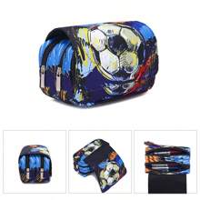 Pencil Case For Boys And Girls, Double-Sided Pattern Pencil Case, Large Storage Wallet Card Case,Compartment Pencil Case For School Students , Back To School Gifts