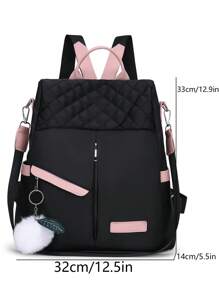Mochila antirobos, casual, sencilla y versátil para el transporte diario de mujeres, mochila pequeña y elegante para viajes al aire libre, mochila de gran capacidad adecuada para la escuela, la universidad, la escuela secundaria, el transporte diario, el trabajo de oficina, los viajes al aire libre, los deportes, las salidas y las compras