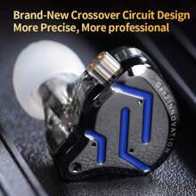 KZ KZ ZSN Pro 2 In Ear Metal Earphones Hybrid Drive 1DD+1BA HIFI Bass Headset Monitor Earbud Sport Noise-Proof Music Headphone