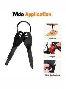 4Pcs/2Pcs Portable Screwdriver, Outdoor EDC Portable Multifunctional Tool, Flat Head Screwdriver, Cross Screwdriver With Keychain, Is The Ideal Choice For Gifts
