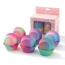 LIFETALK LIFETALK New Arravie Dreamy Colors Paper Cupcake Liners Wedding Birthday Christmas Cup Cake Cups Paper Muffin Cups