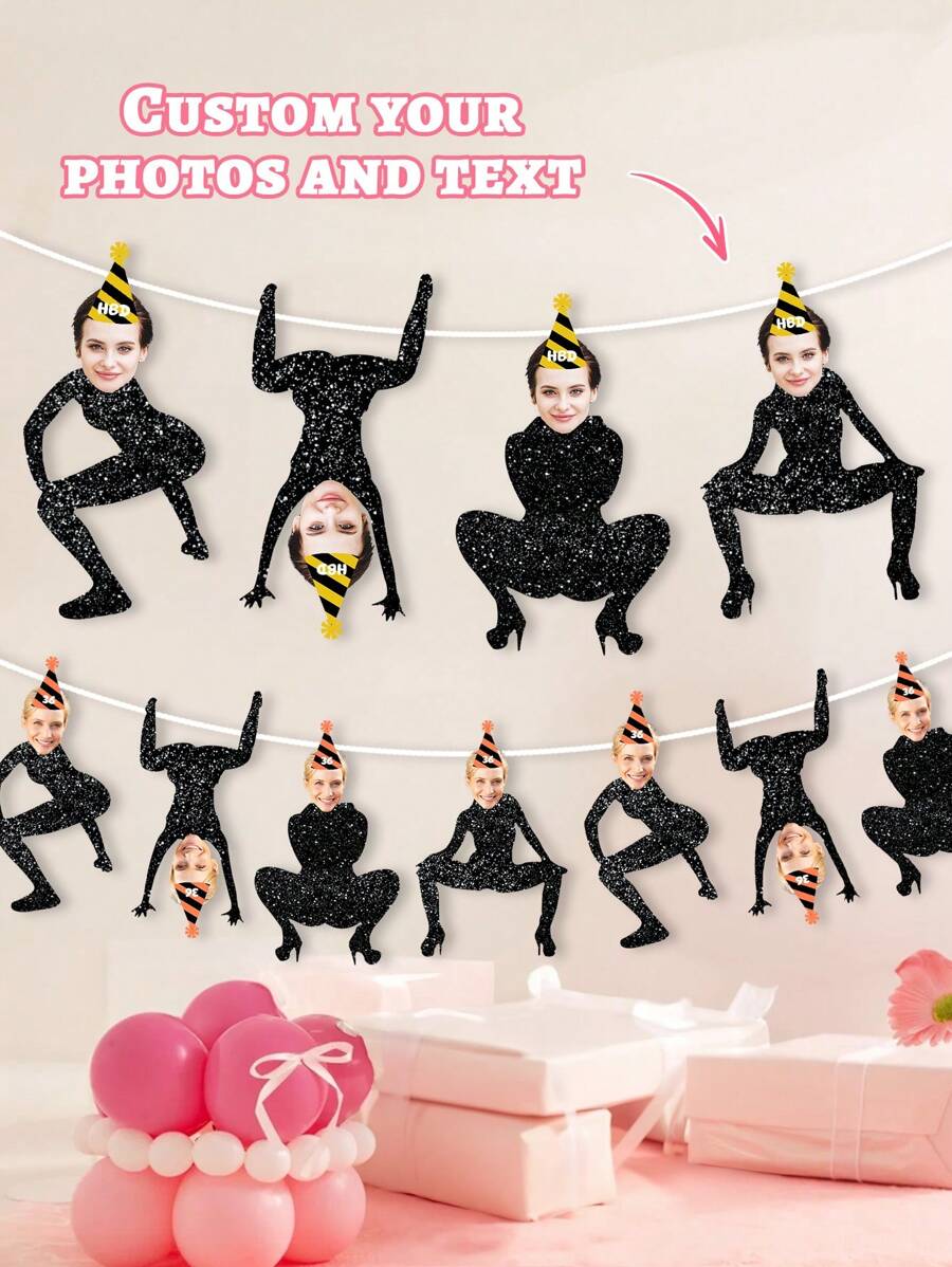 Banner de foto de perfil personalizado, decoração para festa de aniversário, banner de rosto TWERK, decoração para festa de aniversário, banner de rosto com foto de aniversário personalizado, banner de aniversário personalizado para qualquer idade, 21º aniversário