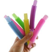 2/5/10/20/30pcs Glow-In-The-Dark Marble Tubes, Colorful Sensory Fidget Toys, Fine Motor Skill Toys, Stress & Anxiety Relief, Suitable For Adults, Birthday Party Favors, Gift Bag Fillers, Piñata Fillers, Random Colors - Multicolor - View 3