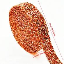 1 Roll Rhinestone Sticker Strip, Self-Adhesive Decorative Rhinestone Tape For DIY Craft, Suitable For Clothing, Shoes, Bags, Vehicles, Phones, Weddings, Mother's Day, Graduation, Back To School Gifts