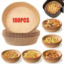 50 /100Pcs Parchment Paper Baking Sheets,Precut Non-Stick Parchment Sheets For Baking, Cooking, Grilling, Air Fryer And Steaming Fit For Most Sheet Pans