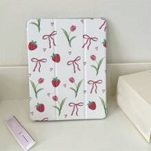 Cute Colored Wavy Daisies With Pen Slots Flower Tablet Case Compatible With IPad Air 2024 Pro 11 Inch IPad Air 5 4 10.9 10th 5 6 7 8 10.2 9.7 Inch Air3 10.5 With Pen Slots Mini 6 5 4 Cover Support Ipad Cover Sleep Wake Function