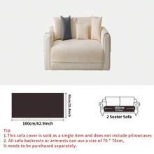 1PC Solid Color Simple Striped Design Non-Slip Sofa Cover, All-Season Home Decoration Sofa Pad, Suitable For Home, Bedroom, Study, Living Room And Office Gifts Birthday Graduation Couch Cover Sofa Covers Room Decor Living Room Decor
