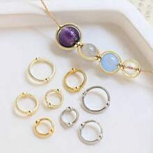 20 stuks 9/11/13MM messing verbinding kralen frame ring 18K verguld doorlopende gat kralen cirkel voor doe-het-zelf kralen sieraden maken benodigdheden