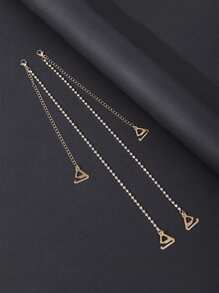 1 Pair Women's Bling Rhinestone Shoulder Strap Elegant Copper Body Chain Sexy Invisible Bra Strap For Rave - Multicolor - View 8