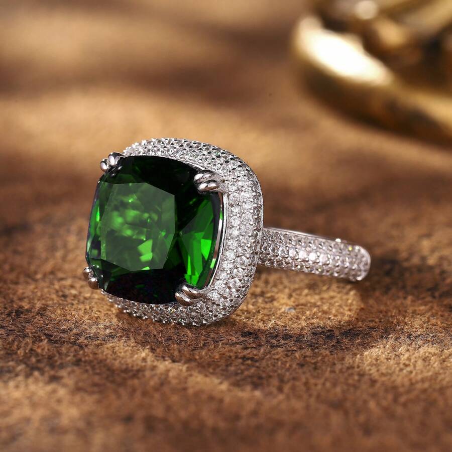 1pc S925 Sterling Silver Ring For Women, Elegant & Fashionable Design Suitable For Festivals, Gifts, Birthday, Daily Wear, Silver Weight 8g