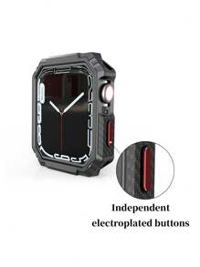 1pc Fashion Multi-Color TPU Protective Case Suitable For Apple Watch Full Series, Hollow And Minimalist Design, 40mm/41mm/42mm/44mm/45mm/46mm/49mm